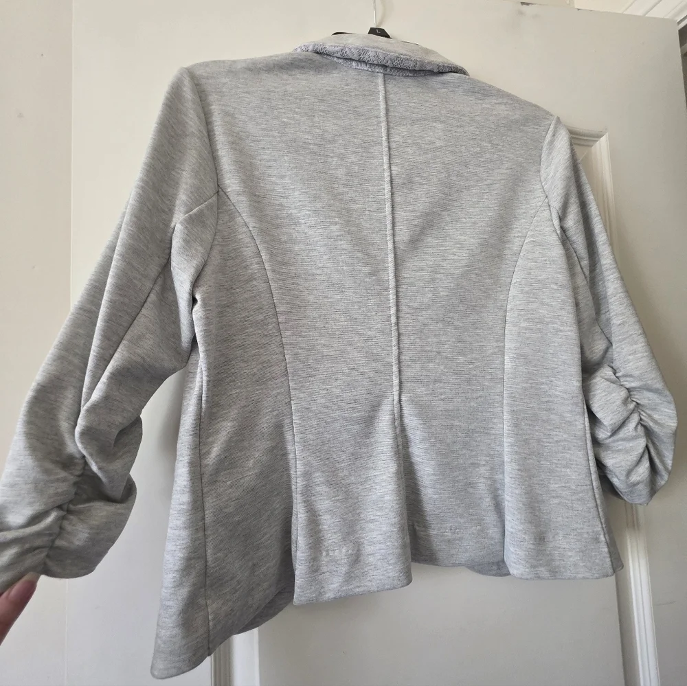 Candie's Light Heather Grey Blazer - Picture 5 of 15